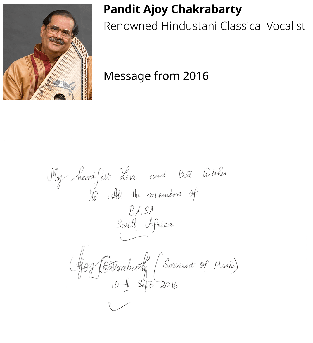 Letters conveying wishes on Sharodothsav from the Chief Minister of West Bengal and the High Commissioner of India.